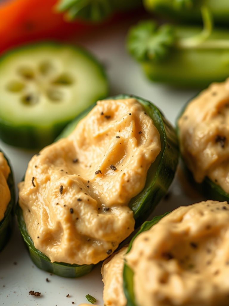 Cucumber and Hummus Bites Ingredients