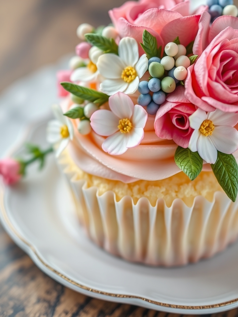 Cupcake Flower Bouquet