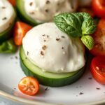 Easy Cucumber Caprese Salad