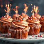 Easy Fireworks Cupcakes