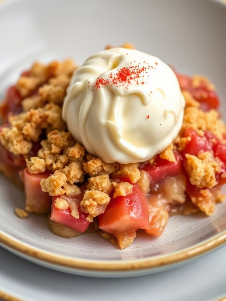 Easy Rhubarb Crisp