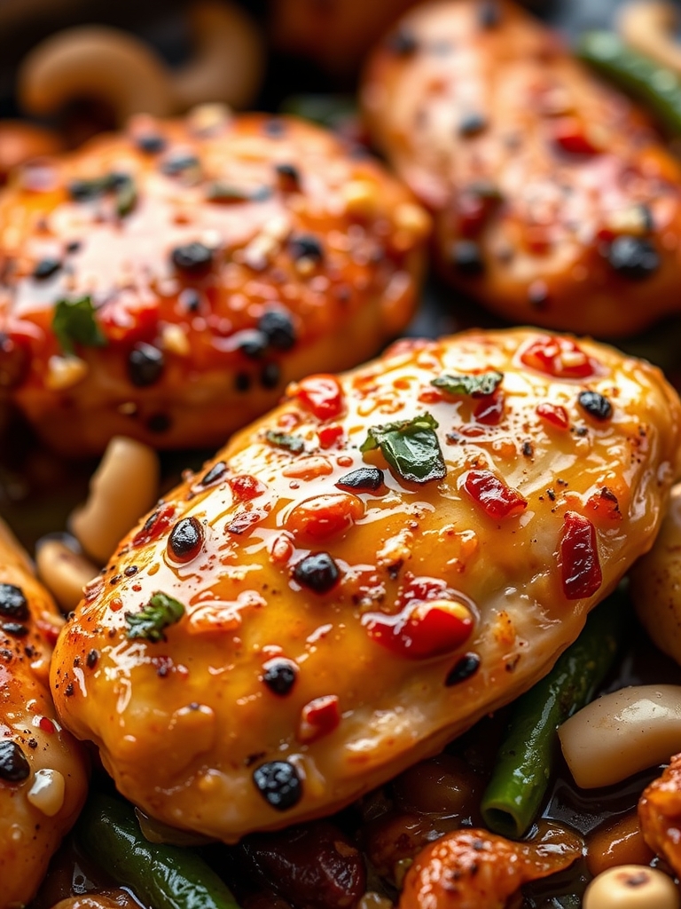 Easy Sheet Pan Cashew Chicken Ingredients