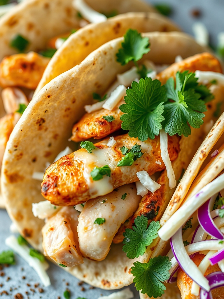 Easy Sheet Pan Chicken Pitas with Fresh Herb Ranch Slaw ingredients 1