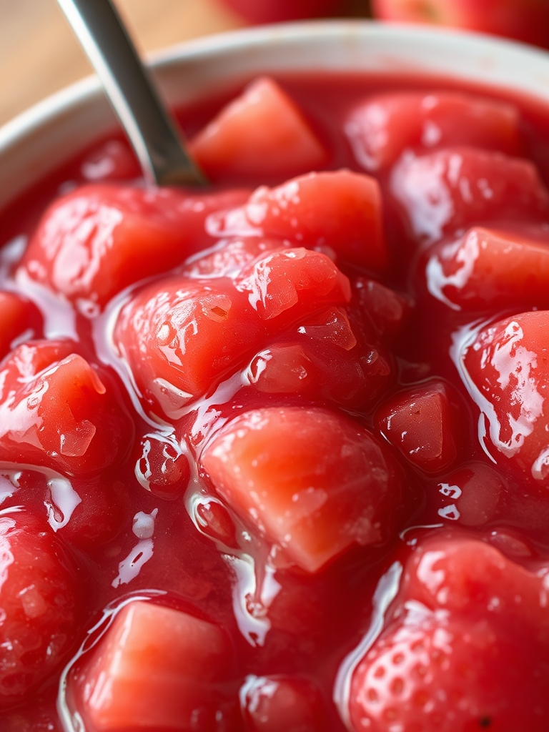 Easy Strawberry Rhubarb Applesauce