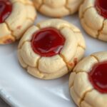 Flower Jam Thumbprint Cookies