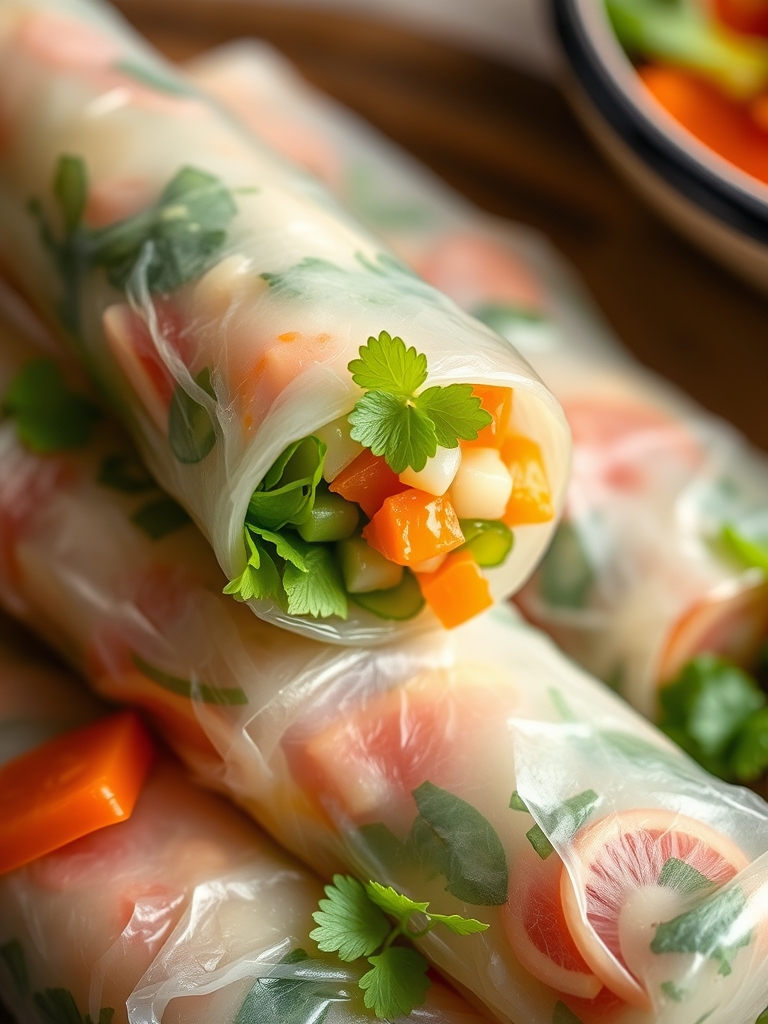 Fresh Vietnamese Spring Rolls Ingredients