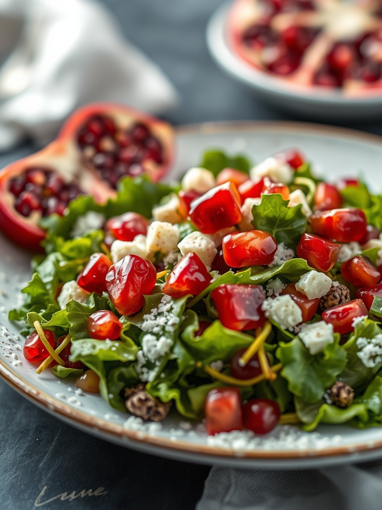 Healthy Winter Salad with Pomegranate