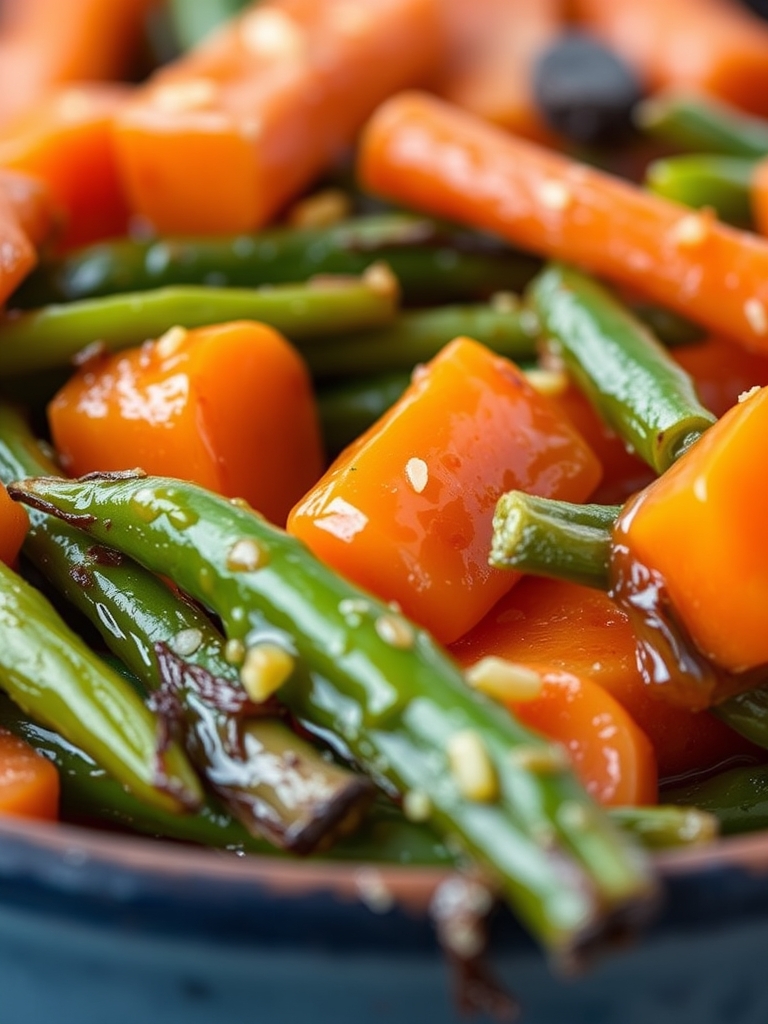 Honey Glazed Carrots and Green Beans Ingredients