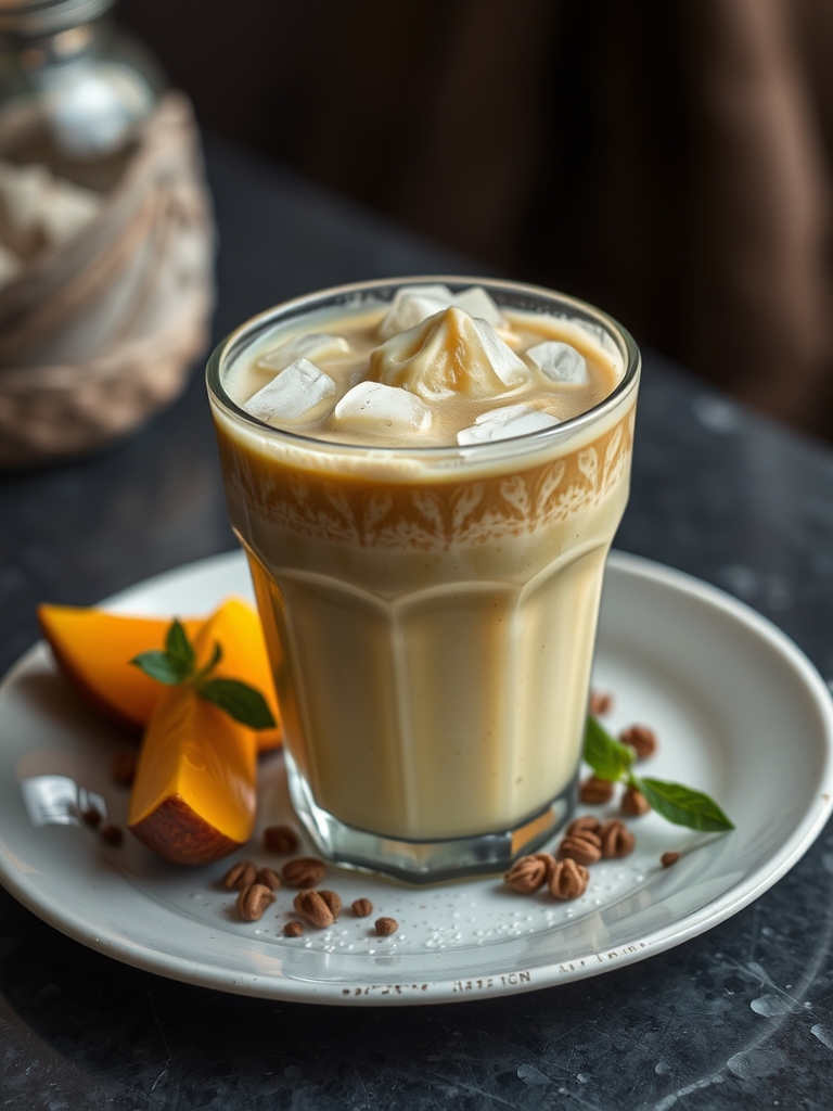 Iced Mango Matcha Latte