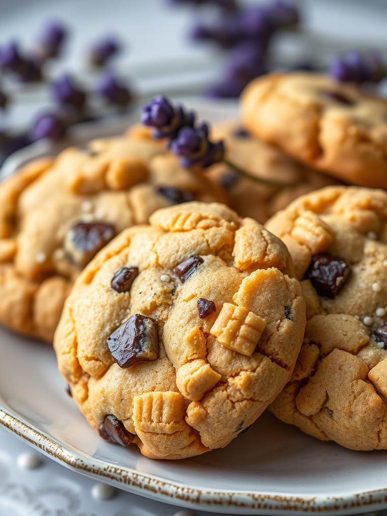 Lavender Honey Crunch Cookies