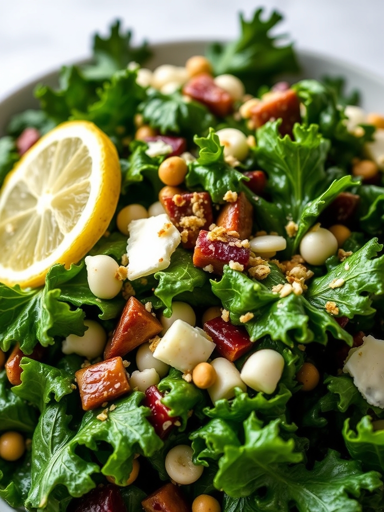 Lemon Parm Kale Salad Ingredients