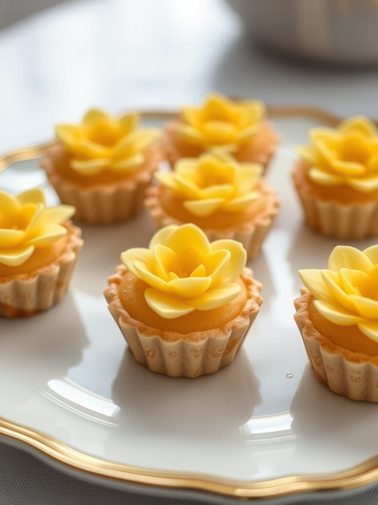 Mini Lemon Flower Tarts