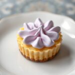 Mini Lemon Tart with Lilac Meringue
