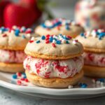 Patriotic Mini Ice Cream Sandwiches