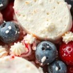 RED WHITE AND BLUE CHEESECAKE SALADingredients