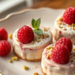 Raspberry Pistachio Mousse Cakes
