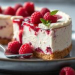 Raspberry cheesecake (no bake)
