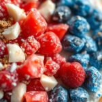 Red White & Blue Cheesecake Saladingredients