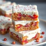 Rhubarb Bars with Cream Cheese
