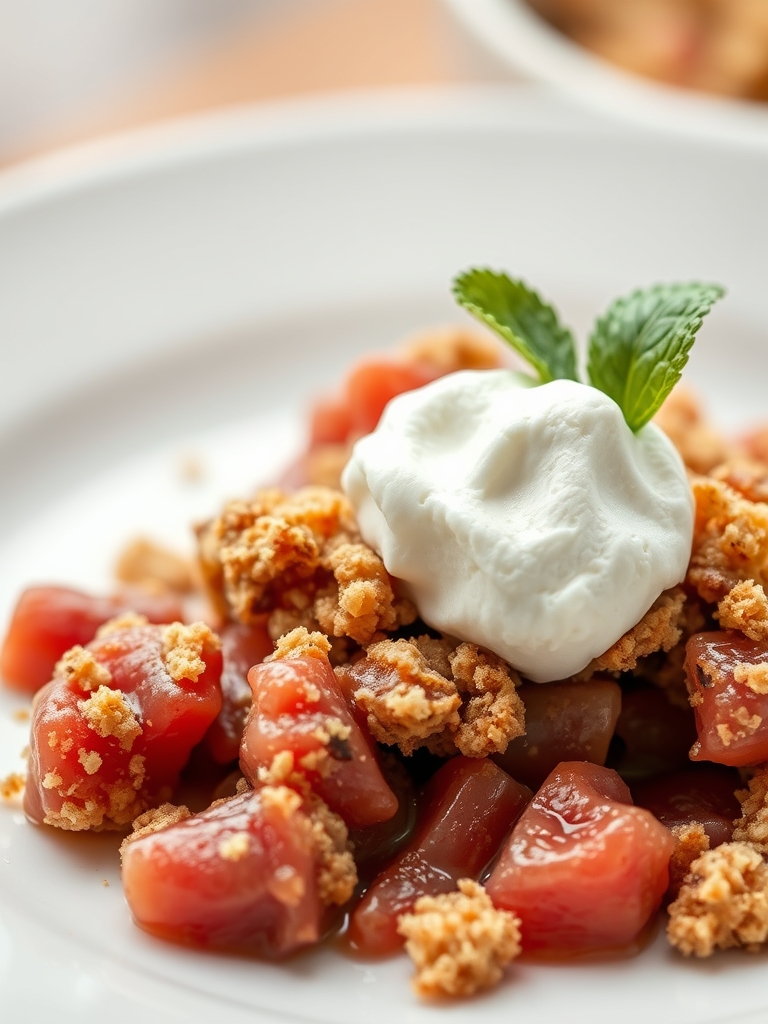 Rhubarb Crisp