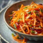 Shaved Rainbow Carrot Sesame Salad
