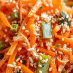 Shaved Rainbow Carrot Sesame Saladingredients
