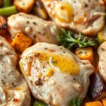 Sheet Pan Garlic Butter Chicken and Veggies ingredients