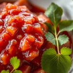 Slow Cooker Rhubarb Sweet Chili Jam