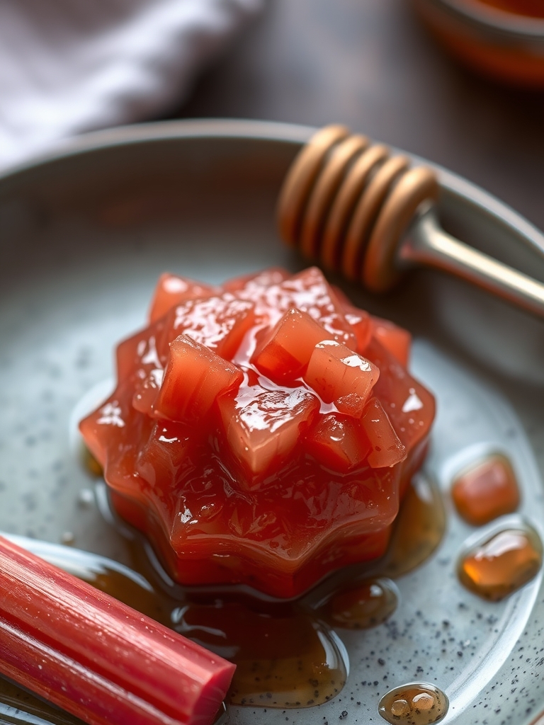 Small Batch Honey Rhubarb Ginger Jam