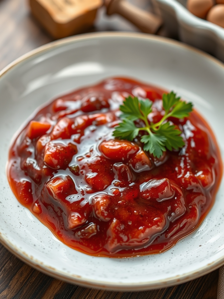 Spiced Rhubarb Steak Sauce