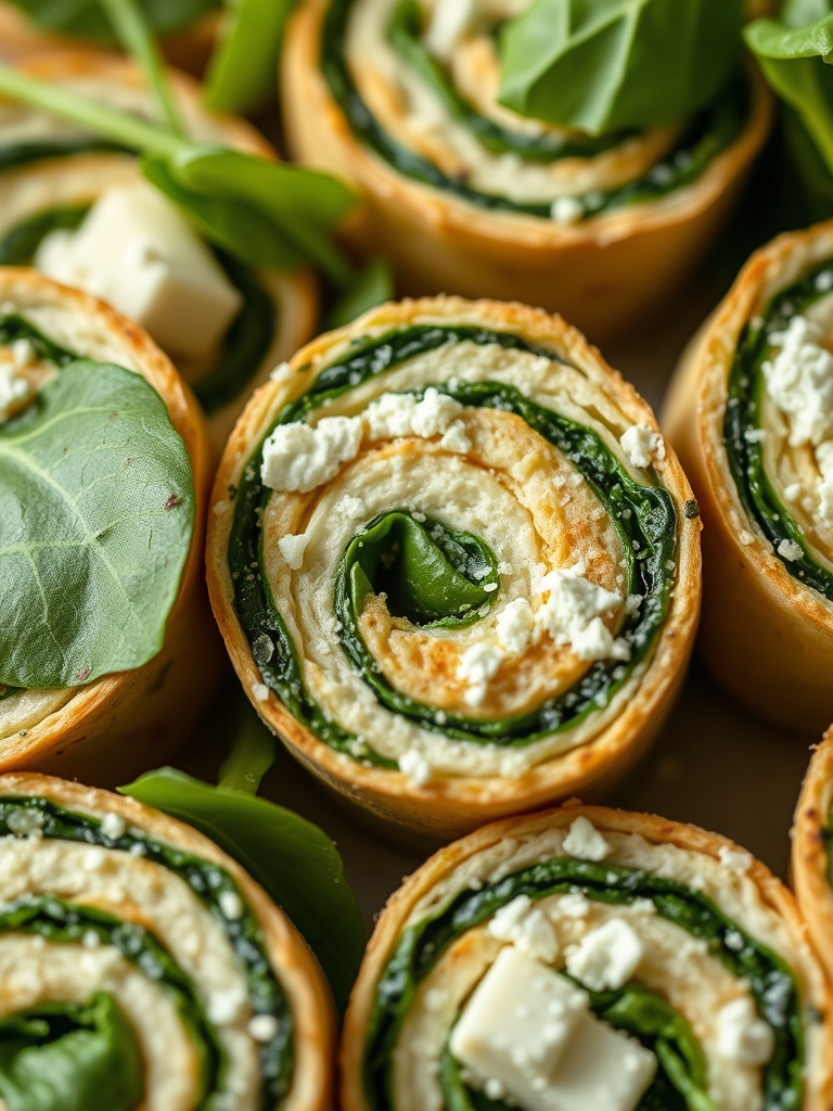 Spinach and Feta Pinwheels Ingredients
