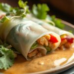 Spring Roll Salad with Peanut Sauce