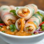 Spring Roll Salad with Peanut Sauceingredients