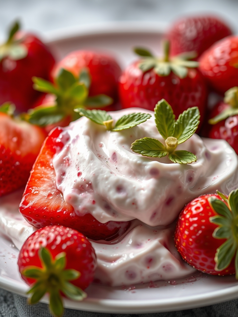 Strawberries and Cream Cocktail