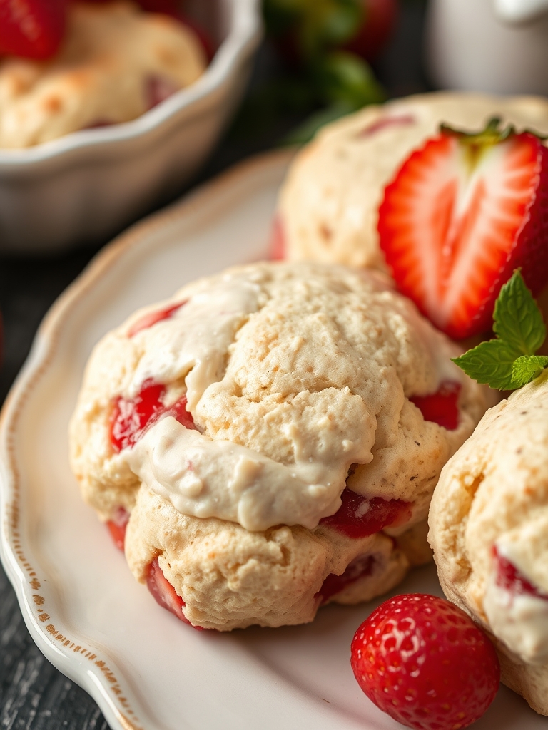 Strawberries and Cream Scones