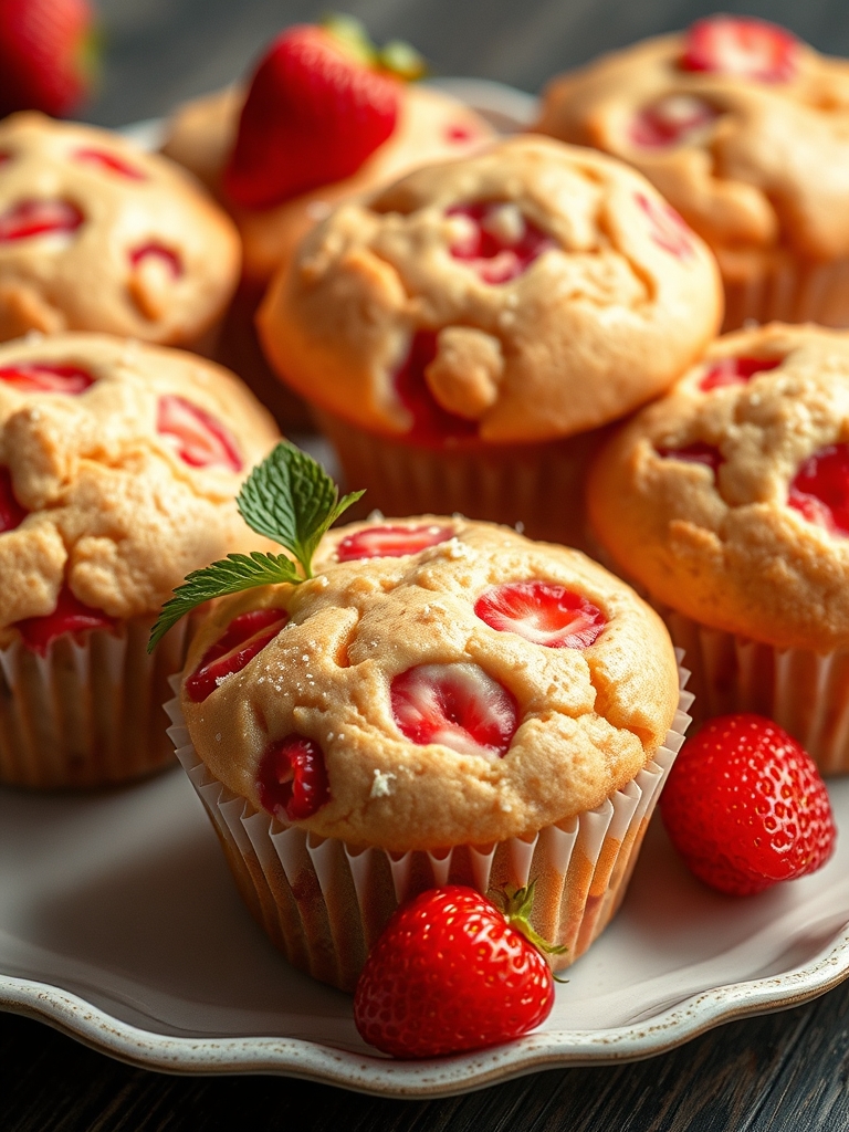 Strawberry Cream Cheese Muffins