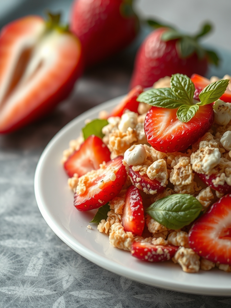 Sweet & Savory Strawberry Crunch Salad