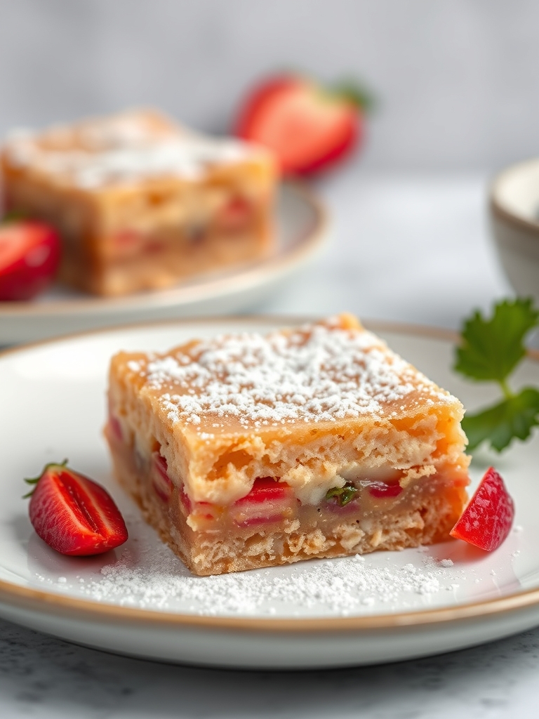 Tangy Rhubarb Bar