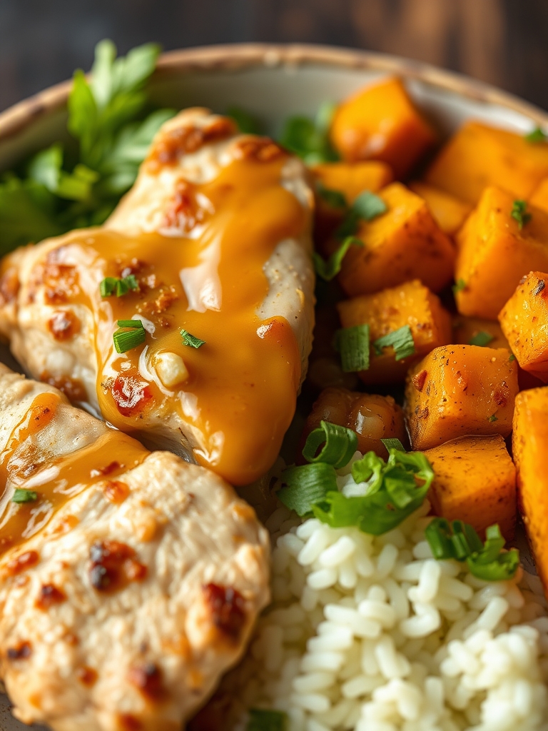 Tasty Maple Dijon Chicken & Sweet Potato Bowls Ingredients