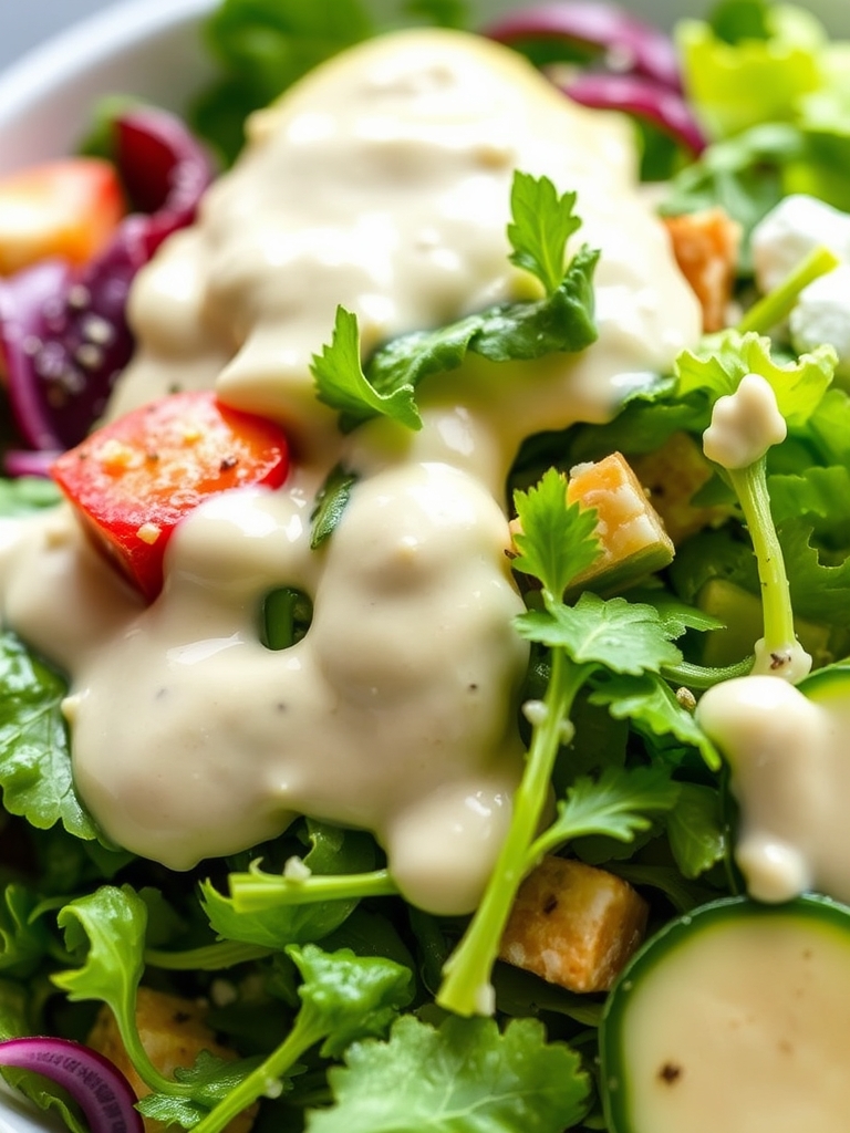 15-Minute Green Goddess Salad Recipe with Creamy Dressing: Quick & Wholesome! 3 Ingredients for Green Goddess Salad