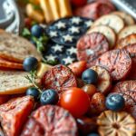 American Flag Snack Tray Charcuterie