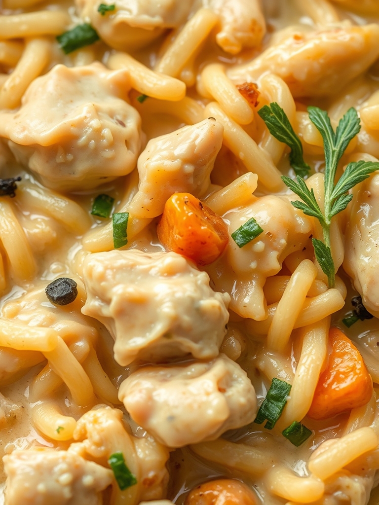 Creamy Chicken Pot Pie Orzo Ingredients