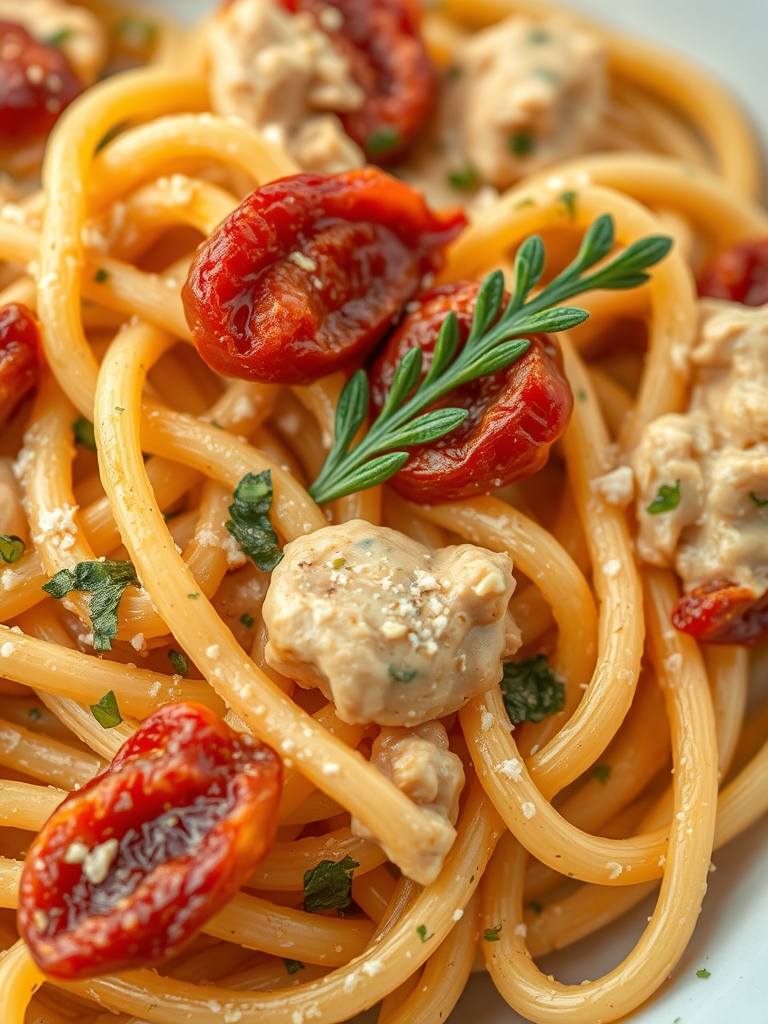 Creamy Sun-Dried Tomato Chicken Pasta Ingredients