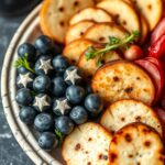 Easy American Flag Charcuterie Board for Parties