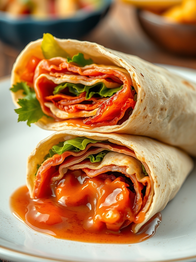 Gourmet BLT Wraps with Secret Sauce