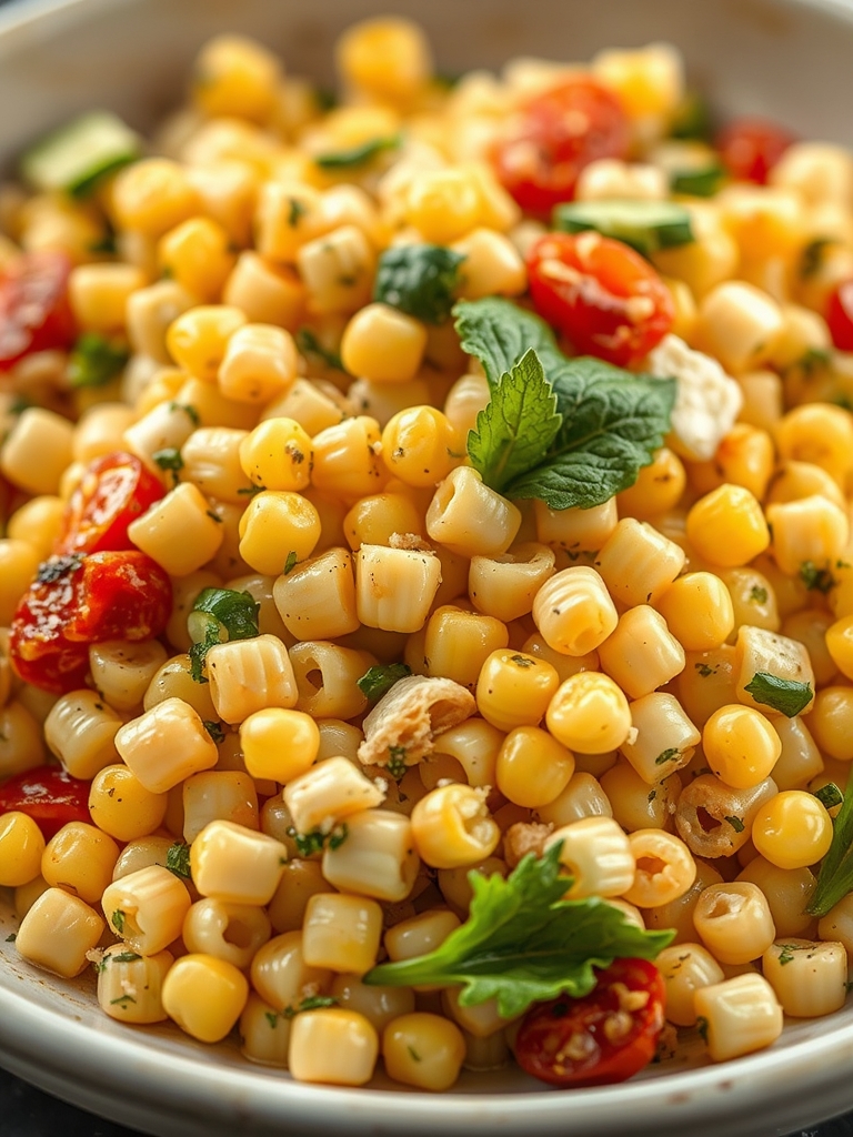 Healthy Street Corn Pasta Salad