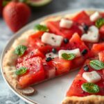Healthy Watermelon Fruit Pizza