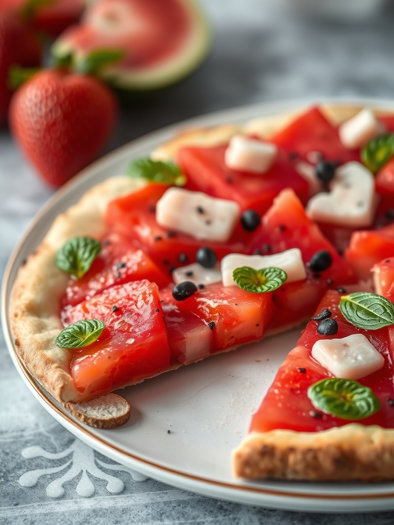 Healthy Watermelon Fruit Pizza