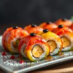 Rainbow Fruit Banana Sushi