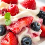Red White & Blue Mixed Berry Yum Yum | Easy No-Bake 4th of July Dessert